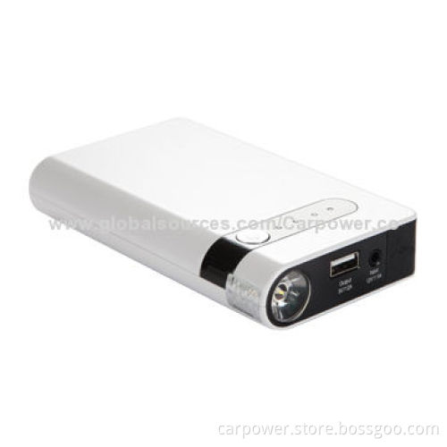 Mini car jump start, jump starts 12V vehicle safely, 9000mA power, fit for mobiles & digital devices